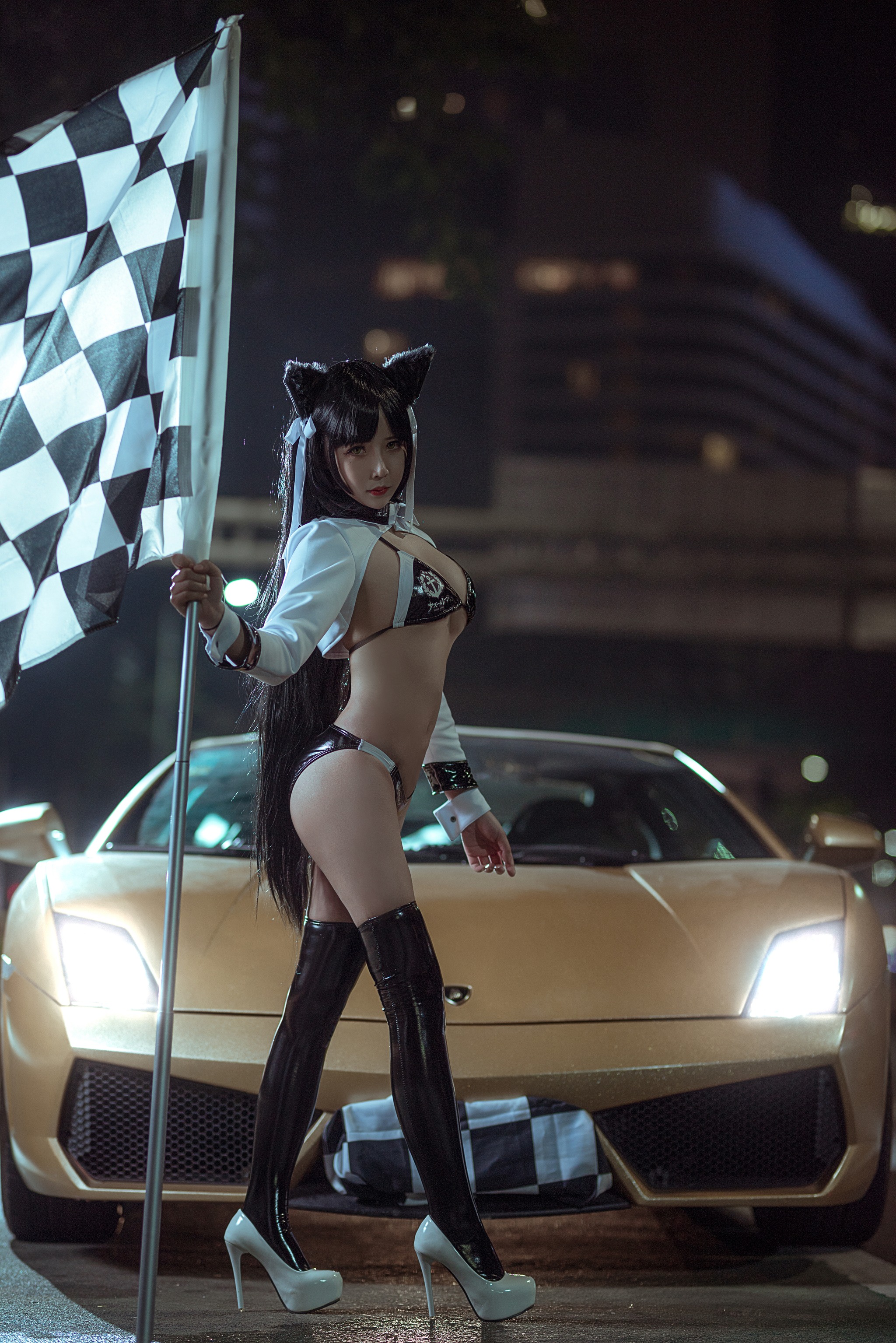 抱走莫子aa - NO.020 车女郎[22P]-XikXak